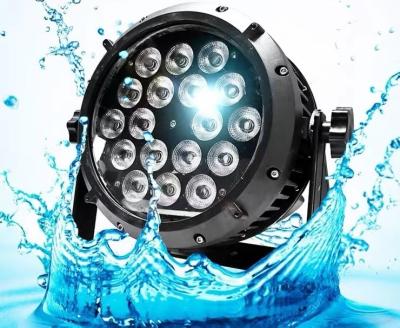 China 18 36 LED RGB Professional Party Plastic Flat PAR Light for Stage Disco Dance Floor for sale