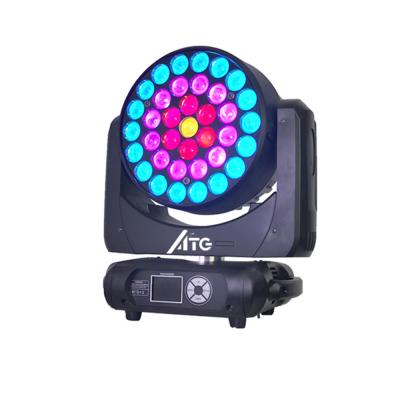 China 37*15W Moving Head LED Beam Light Perfect Zoom Wash Color Mixed Dj Wash Stage Lights RGBW 4 In 1 for sale