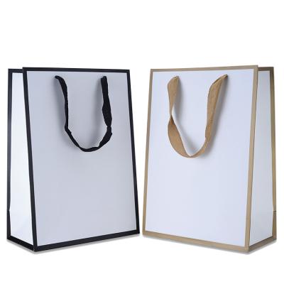 China Recyclable Recyclable Reusable Kraft Paper Bags Shopping Paper Bags Logo Printed Tote Bags for sale