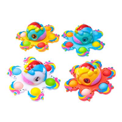 China 30-100g For Different Shape AA101 Stress Reliever Face Change Stirs Key Chain Double Side Push Bubbles Toy Reversible Flip Face Off Octopus Shaker Spinner for sale