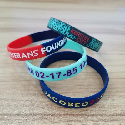 China Wholesale Printed Any Full Color Cheap Custom Silicone Wristbands for sale