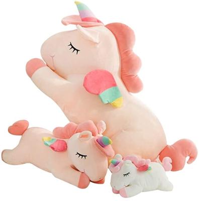 China Soft Unicorn Stuffed Animal Unicorn Kids Toy Pillow Plush Cuddly Toy Gift for Kids and Girls for sale