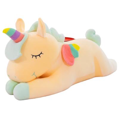 China Wholesale Cute Kids Gift Pink Giant Stuffed Unicorn Pillow Plush Animals Unicorn Toy Gift for Girls Children for sale