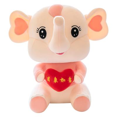 China Custom Elephant Toy Kids Gift 30-90cm Soft Stuffed Plush Elephant Toy Pink Elephant Colorful Stuffed Toy for sale