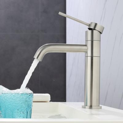 China Low Price 304 Stainless Steel Modern Single Hole Single Handle Turn Basin Faucet Mixer Toilet Toilet Bathroom Faucet for sale