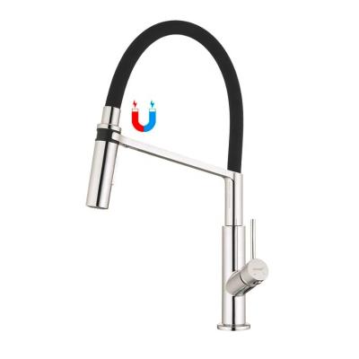 China New Style Magnetic Flexible Tube Kitchen Faucet Zinc Alloy Single Hole Kitchen Faucet for sale