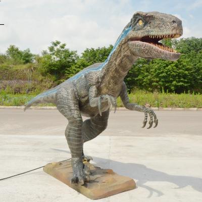 China CET-VE60 Simulation animatronic dinosaur anti-rust; 4M electric raptor; Large Realistic Jurassic Dinosaur for sale