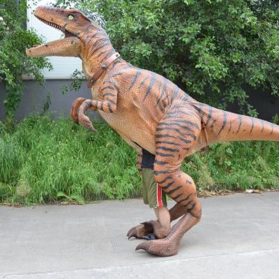 China Life Size Waterproof Manually Controlled Antirust Silicone Rubber Dinosaur Costume For Park Exhibition for sale