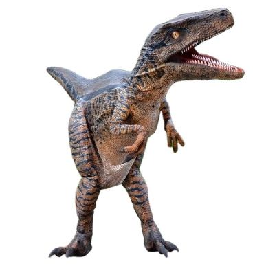 China Jurassic Artificial Dinosaur Costume Stage Day Christmas Park Realistic Animatronic Dinosaur Costume for sale