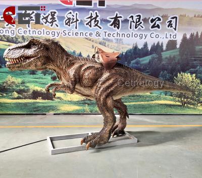 China T-rex Amusement Park Dinosaur Waterproof Animated Walking Ride for sale