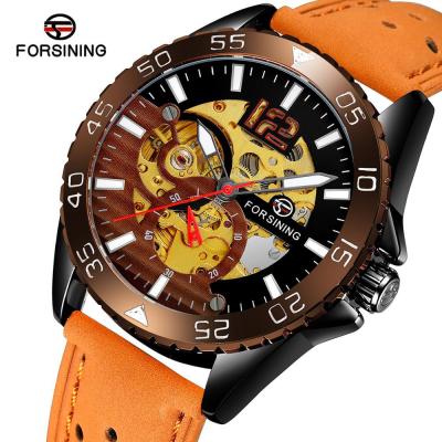 China 2022 New Arrival Day/Date Brand Leisure Men Watch Automatic Water Resistant Skeleton Wrist Watches For for sale