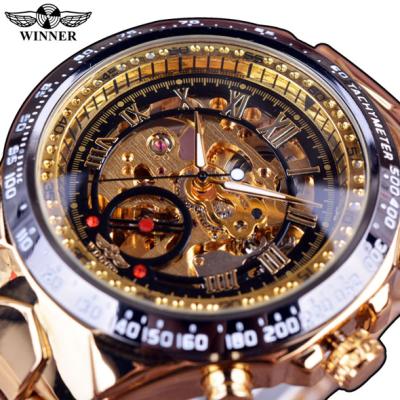 China Top Brand Tourbillon Luxury Skeleton Men's Clock Men's Automatic Watch Men's Winner Sports Design Bezel Watch Men's Watch for sale