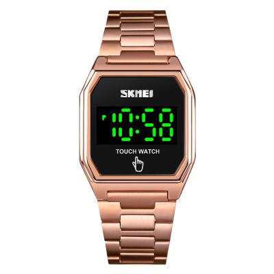 China Fashion\Classic\Business New Arrival Skmei 1679 Waterproof Touch Screen Led Watch Gold Men Digital Watches for sale