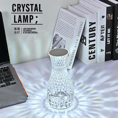 China Modern Dimmable/RGB 16 Way Dimmable/RGB 16 Way Control USB Table Party Restaurant Indoor Crystal Led Lamp Indoor Vase For Home Decor for sale