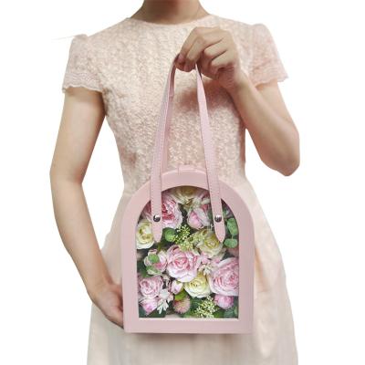 China Artificial Dry Decorative Handbag Valentine's Day Gift Valentine's Day Flower Decoration Modern Flower Flower Present for sale