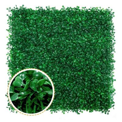 China 2021 New Eco-friendly Materials Anti-UV Hedge Artificial Boxwood Panels Green Wall Plastic Grass Wall Plant For Outdoor Vertical Garden for sale