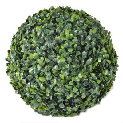 China Eco-Friendly Anti-UV Artificial Boxwood Grass Balls Garden Decor Plant Materials Faux Ball Hanging Topiary Balls For Indoor Outdoor Ornament for sale