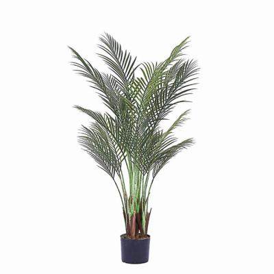 China High Simulation Areca Palms Plants Office Hotel Decoration Faux Greenery Home Artificial Bonsai Tree Wholesale Potted Plants For Indoor for sale