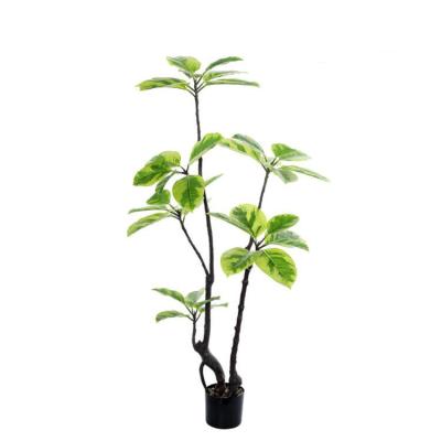 China High Quality Artificial Banyan Plants Trees Home Office Decor Green 3D Printing Fake Bonsai Plants Artificial Trees For Indoor for sale