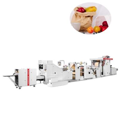 China food & Beverage Plant Roll Feeding Square Bottom Paper Bag Making Machine With 2/4 Colors Printing Machine, Paper Bag Flexo Printing Machine for sale