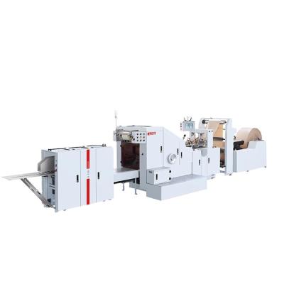 China food & Beverage Factory Square Grocery Bottom Paper Bag Making Machine for sale