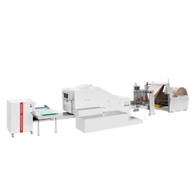 China Grocery Packaging Paper Bag Making Machine Price Square Bottom Paper Bag Machine Paper Bag Machinery For Sale for sale