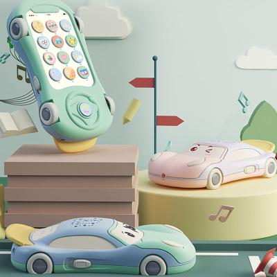 China Children's small cell phone toy Material children's mobile phone sports car simulation environmental-friendly projection cool music fun for sale