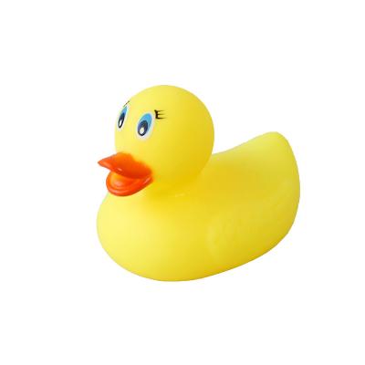 China Eco-Friendly Material Baby Bath Toy Novelty Place Float And Squeaking Duck Pool Rubber American Duck Toys for sale