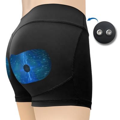 China Body Factory OEM Style Home Gym Health Care 2 Electrodes Carbon Film EMS Muscle Stimulation Training Pants Massage Hip Shorts for sale