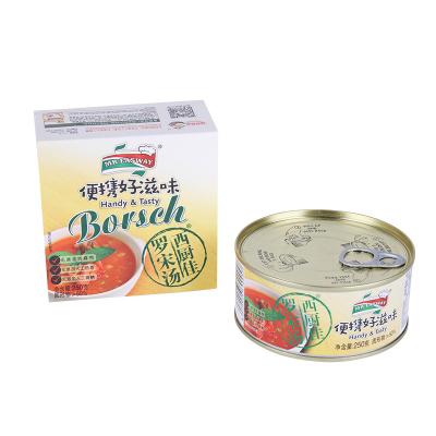 China Factory direct sale 250g canned borscht and canned soup 03.01.CA02006 for sale