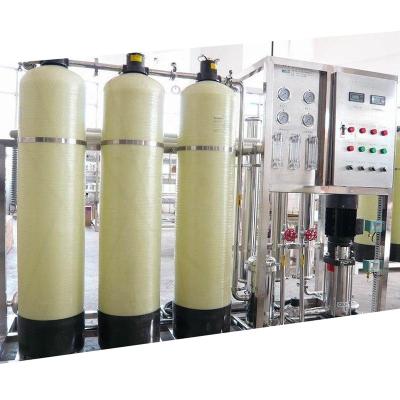 China Hotels Spill Pure Osmosis Groundwater Filter System 500LPH Water Treatment Machine Plant 1000LPH for sale