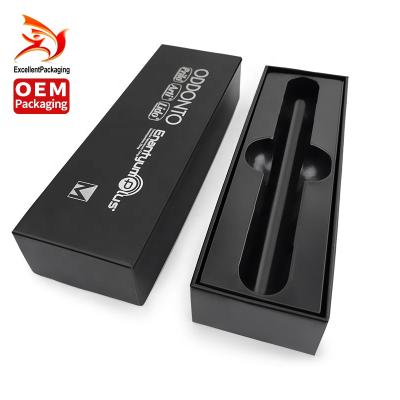 China Recyclable High End Lid Insert Black PS Tray Pen And Base Box Gift Box for sale