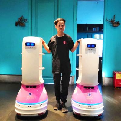 China Hotels Keenon Service Automation Delivery Waiter Smart Robot Contactless Outdoor Robotic Restaurant for sale