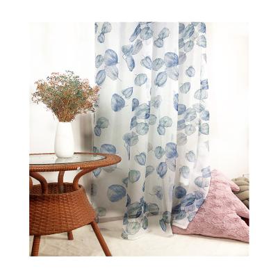 China European and American Style Hot Selling Fancy Tulle Customized Curtain Sheets Print Sheer Curtain for Living Room Hotel and Dining Room for sale