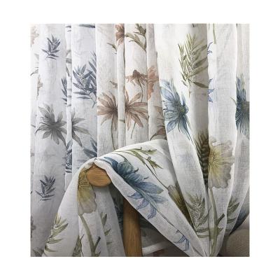 China European And American Style Leaves Factory Copy Hot Sale Sheer Curtain For Living Room Hotel And Dining Room Fancy Tulle Customized Curtain for sale