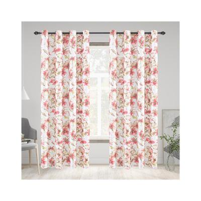 China Hot Sale Blackout Blackout Drapes Modern Floral Printed Curtains For Living Room Curtain Window for sale