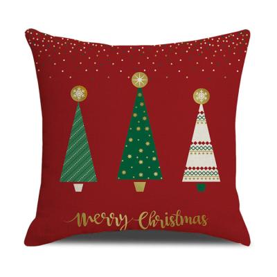 China Hotel Wholesale 45x45cm Home Decor Use Christmas Pattern Cushion Canvas Material Covers for sale