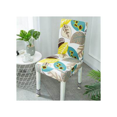 China Wholesale Price Single Printed Stretch Chair Cover For Hotel Home Restaurant for sale