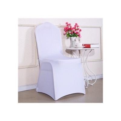 China Factory Directly Sale Simple Cheapest Hotel Wedding Banquet Spandex Fabric Chair Cover for sale