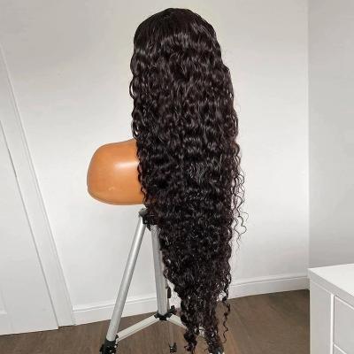 China Deep Curly 13x4 HD Lace Band Wigs Pre Plucked Brazilian Curly Hair Wigs 180% Density Deep Virgin Hair Lace Front Wigs For Woman for sale