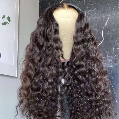 China Brazilian Virgin Hair Glueless Curly Wigs HD Curly Lace Front Wigs 13x4 Lace Front Human Hair Wigs Pre Plucked Natural Black Hair for sale