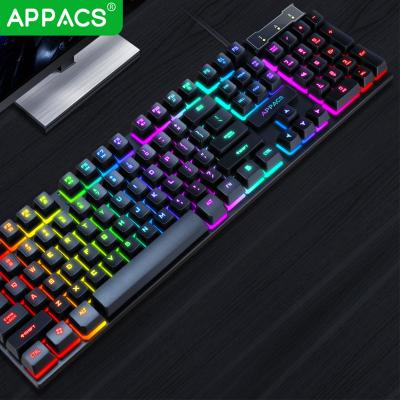 China APPACS Keyboard and Mouse Set Color Waterproof Waterproof Cable Bright Backlight for sale