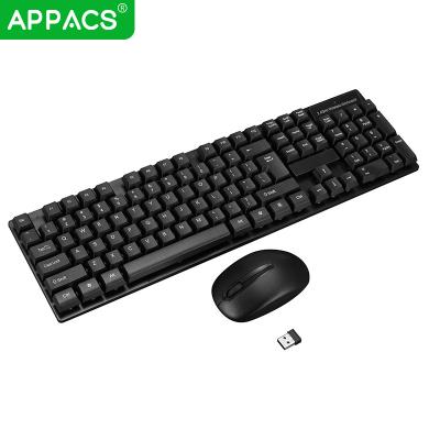 China APPACS Desktop Suit 2.4g Wireless Wireless Keyboard Mouse Waterproof Kit for sale