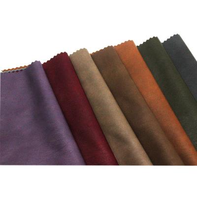 China Soft Feel Abrasion-resistant Fine Texture PU Synthetic Leather Fabric Suitable For Apparel Production for sale