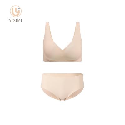 China Luxury QUICK DRY Padded Panties Bras Push Up Seamless Ice Silk Bra and Panties Sets Brief Sets for Women for sale