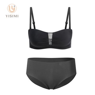 China Wholesale luxury gathering high quality seamless lift up QUICK DRY and panties bra brief sets for women for sale