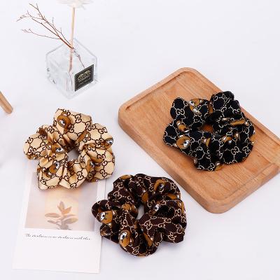 China Wholesale Cute Bear Hair Scrunchies Korean Central Institute of Statistics High Tenacity Hair Ties Hair Rope Girls Hair Ties Accessories for sale