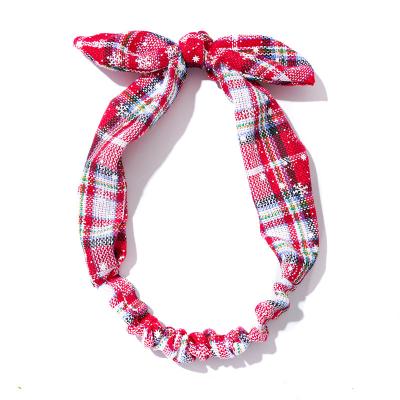 China Fashion new knotted elastic headband ladies rabbit ears headband elastic vintage christmas headbands for sale