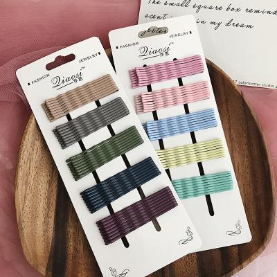 China Korean smart casual wholesale accessories simple hairpin candy color clip girls hair accessories clip for sale