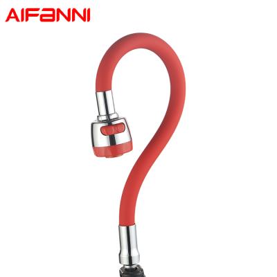 China Silicone+inside stainless steel kitchen faucet use high quality 360 degree rotatable flexible corrugated hose for sale